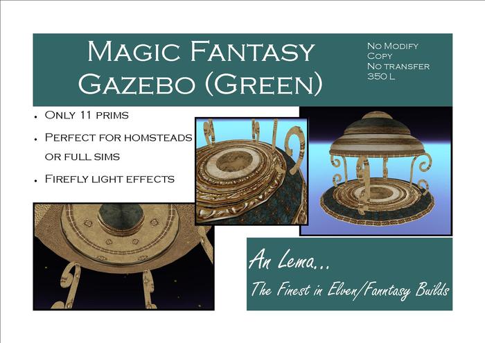 Magic Fantasy Gazebo Green