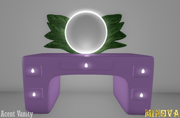 Purple Acent Vanity 