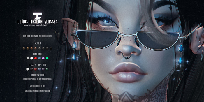 Second Life Marketplace - - TRIGGERED - Lumos Maxima Glasses (BOX)