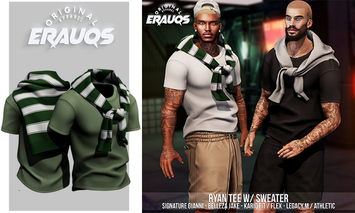 [ ERAUQS ] - Ryan Tee w/ Sweater - 05