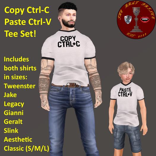 Brat Prince - Copy Paste Tees Set