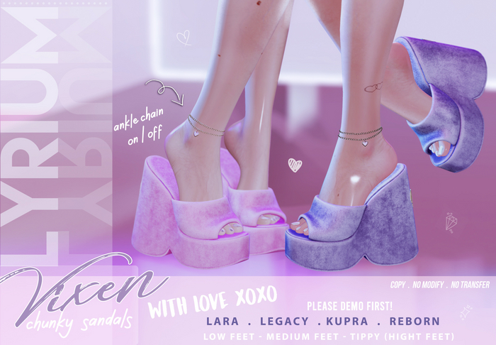 Lyrium. Vixen Chunky Sandals - FATPACK