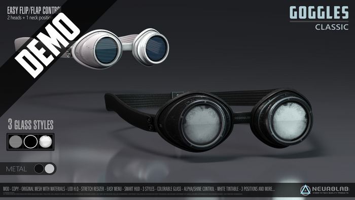 *DEMO* GOGGLES (CLASSIC) [NeurolaB Inc.]