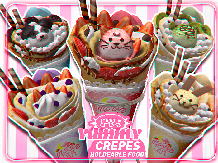 :Moon amore: // YUMMY CREPES // Funny Food