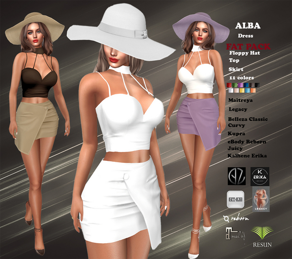 Res_Alba dress Fat pack