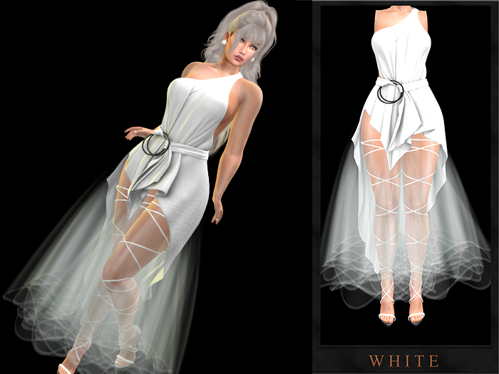 GGVG FELIZ DRESS WHITE