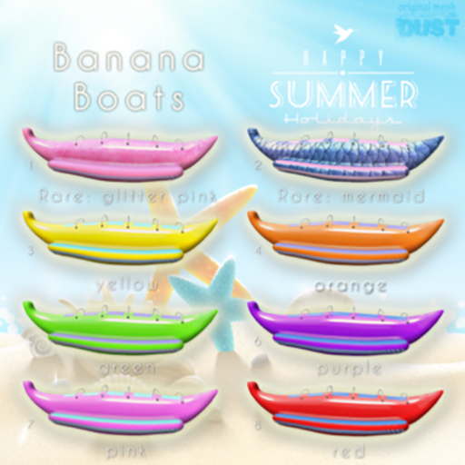 2 DUST: Banana Boat Mermaid RARE