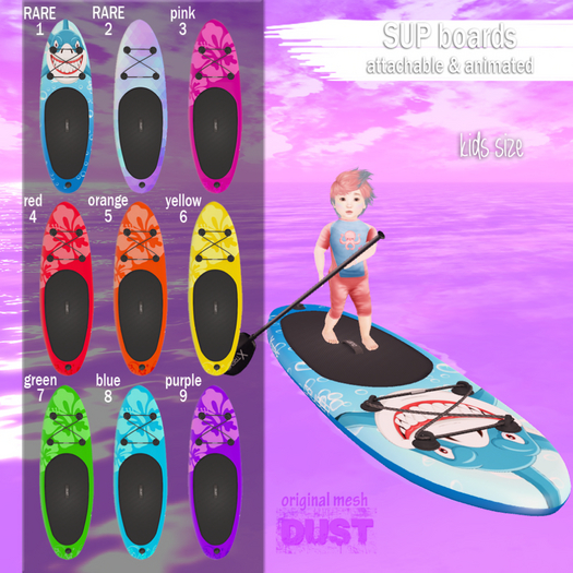 3 DUST: SUP kids [box] - pink
