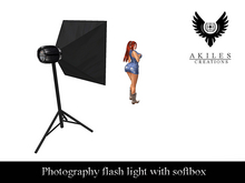 AQUILES CREATIONS  Photography flash light with softbox