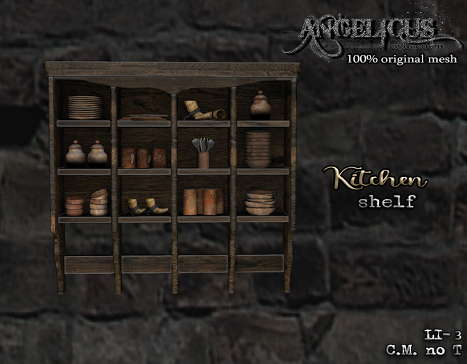 :ANGELICUS: Kitchen shelf  