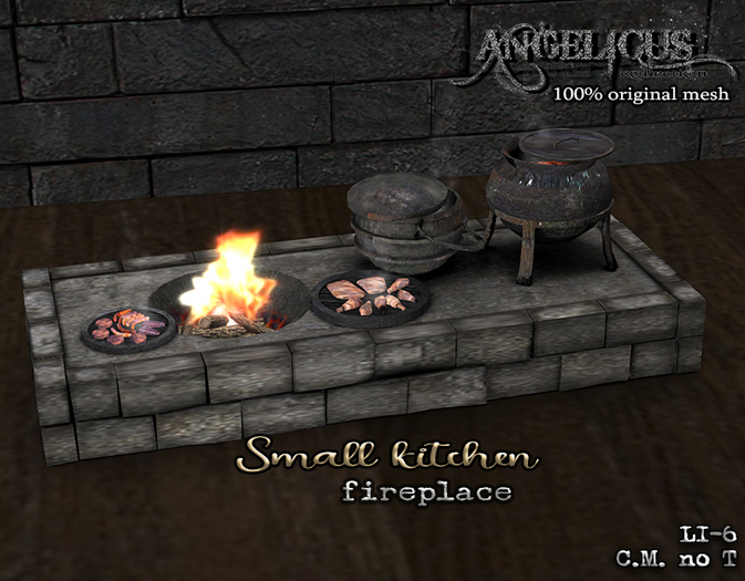:ANGELICUS: Small Kitchen fireplace