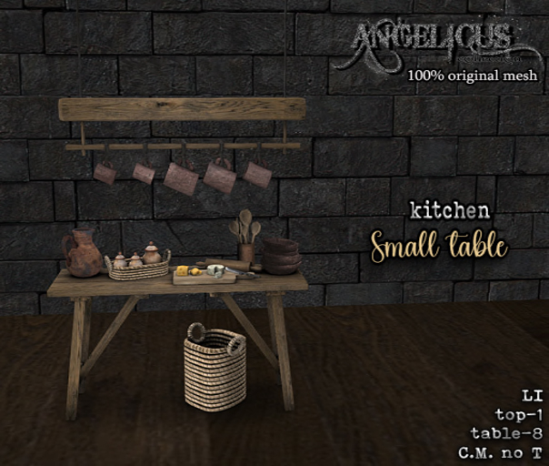 :ANGELICUS: Kitchen  small table 