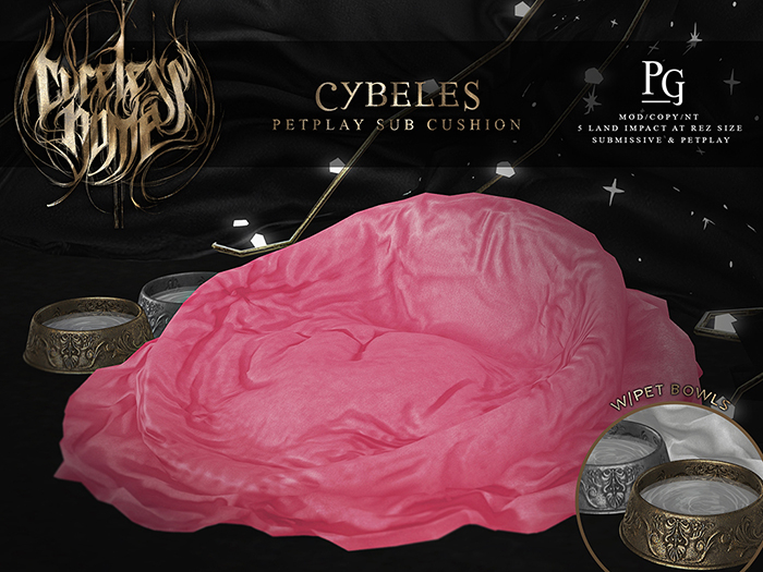 Second Life Marketplace [CURELESS+HOME] Cybeles Floor Cushion / PG / PINK