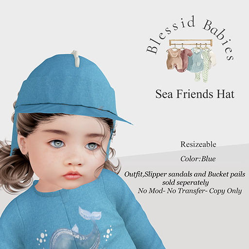 BlessidBabies Sea Friends Hat BLUE resizer (Add)