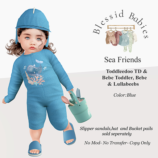 BlessidBabies Sea Friends BLUE (Add)