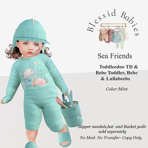 BlessidBabies Sea Friends MINT (Add)