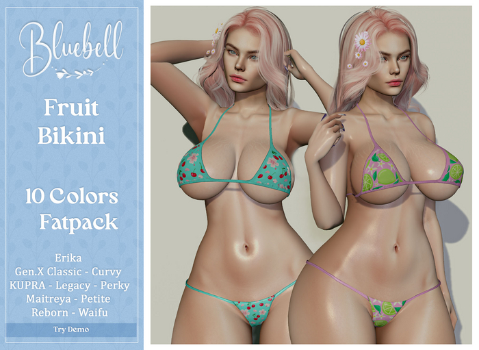 BLUEBELL Fruit Bikini Fatpack