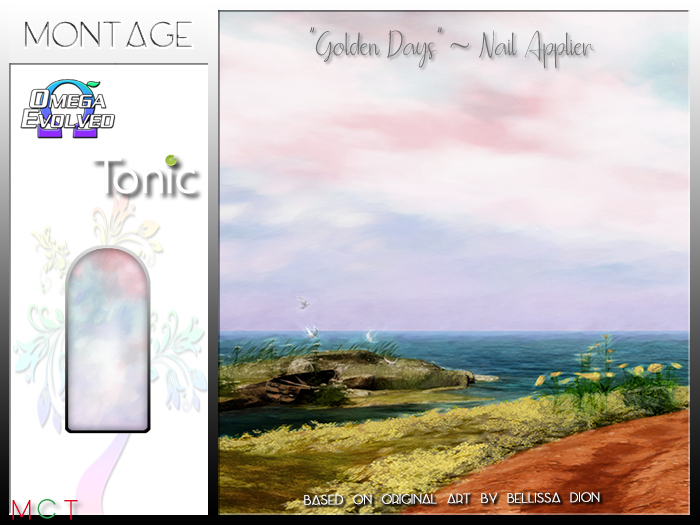 "Golden Days" Wearable Art - Nails - Omega & Tonic