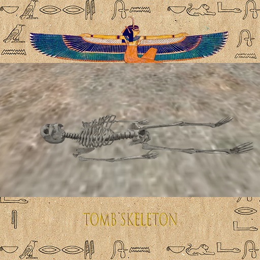 Skeleton Laying On Back