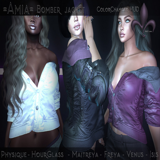 DEMO!OA-MEO! =Amia= Bomber Jacket [HUD] WearMe