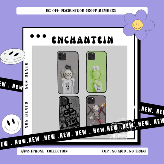 ENCHANTEIN -  KAWS iPhone  -FATPACK