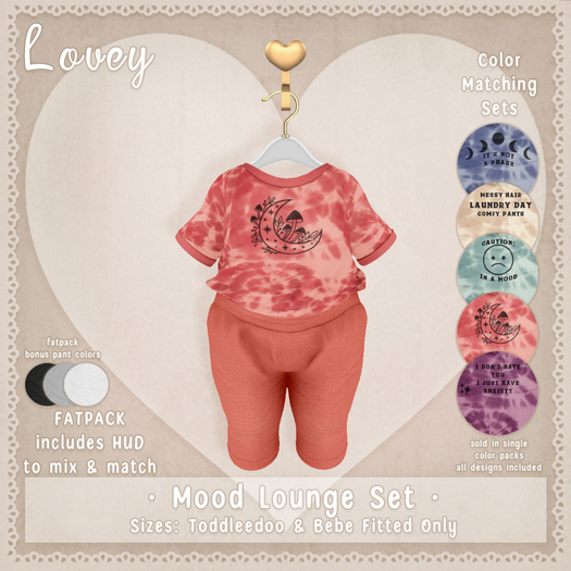 ;Lovey- Mood Lounge Set - Red