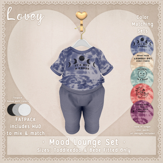 ;Lovey- Mood Lounge Set - Blue