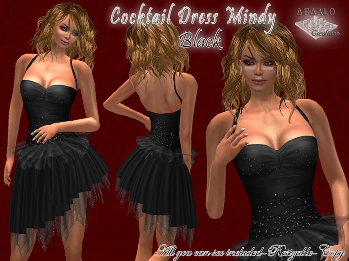 Cocktail Dress Mindy - Black * Valentine's Day Promo - BEST SELLER * 