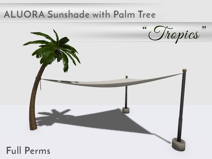 ALUORA Sunshade "Tropics" - Full Perms