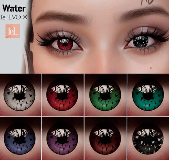 .:: GEZI ::.  Applier Eyes Water (Lelutka Evo) +BOM