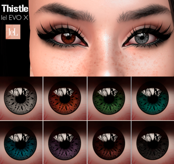 .:: GEZI ::.  Applier Eyes Thistle (Lelutka Evo)  +BOM