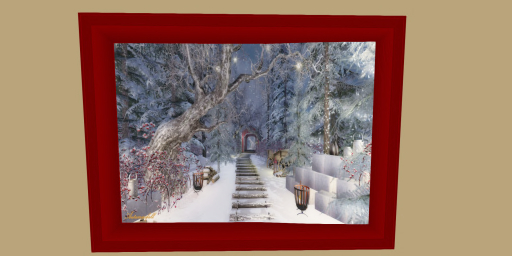 Mesh Frame Original Photography *Winter Path sm