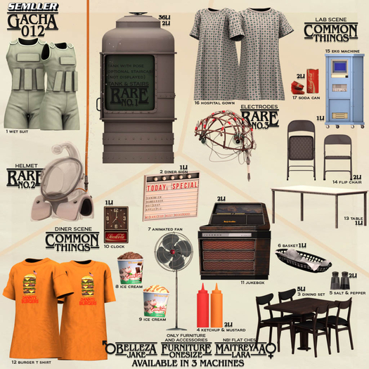 3 DINING SET [SEMLLER 012 GACHA]