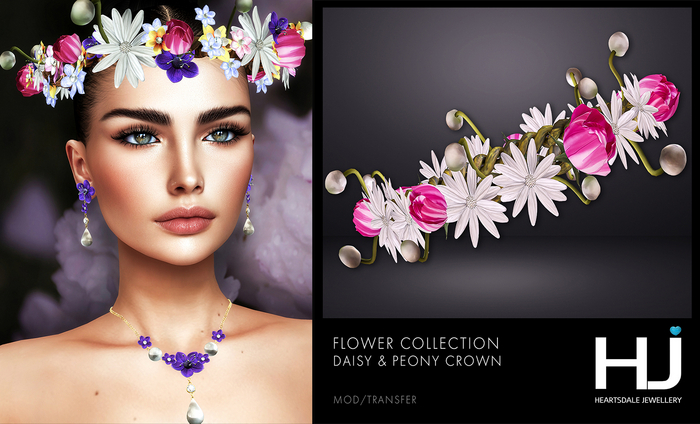 [HJ] Flower Collection - Daisy & Peony Crown