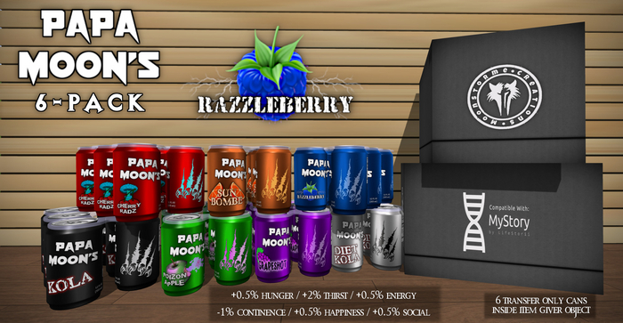 [M] Papa Moon 6-Pack - Razzleberry