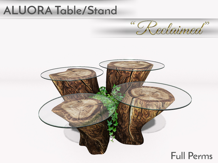 ALUORA Table Stand "Reclaimed" - Full Perms
