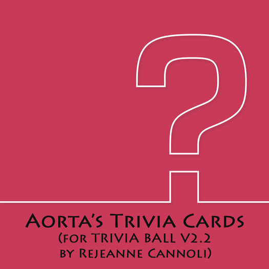 Aorta's Trivia Cards - Strange Facts (REZZ ME)