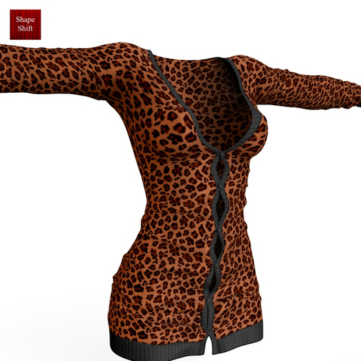 Orange Leopard Dress MAITREYA