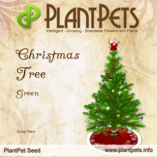 PlantPet Seed [Christmas Tree *Green*] RARE