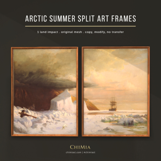 ChiMia:: Arctic Summer Split Art Frames