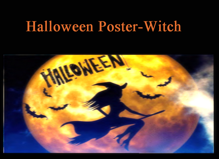 Halloween Poster-Witch Animated