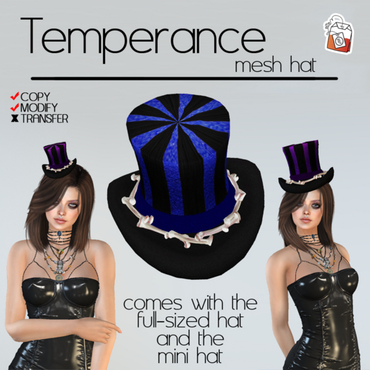 ~TL~ Temperance Sapphire Hat
