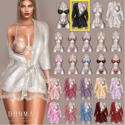 2. Dhoma - Corinne Robe Black Legacy RARE