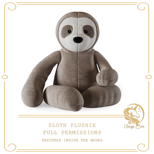 Full Perm Sloth Plushie with AO