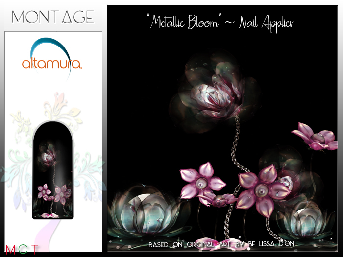 "Metallic Bloom" Wearable Art - Nails -Altamura