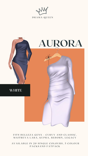 DRAMA QUEEN Aurora Dress White (ADD)