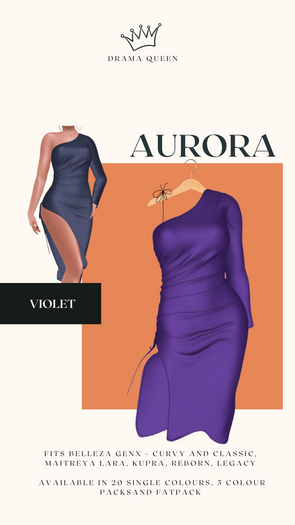 DRAMA QUEEN Aurora Dress Violet (ADD)