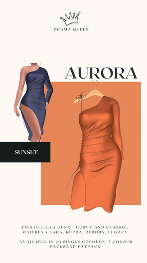 DRAMA QUEEN Aurora Dress Sunset (ADD)