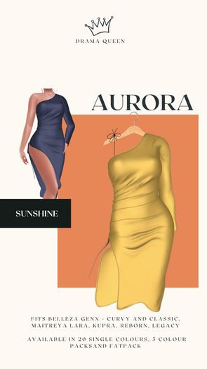 DRAMA QUEEN Aurora Dress Sunshine (ADD)
