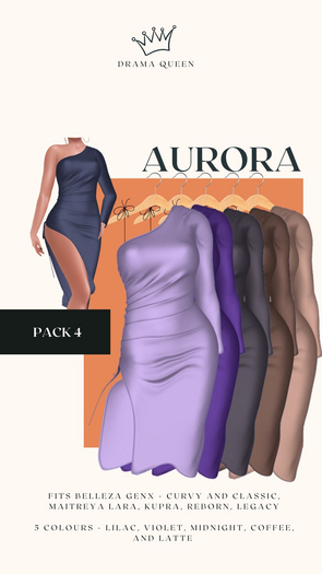 DRAMA QUEEN Aurora Dress PACK 4